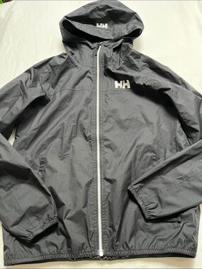 HELLY HANSEN Helly Tech Packable Hooded Rain Jacket Black Men Unisex Size M